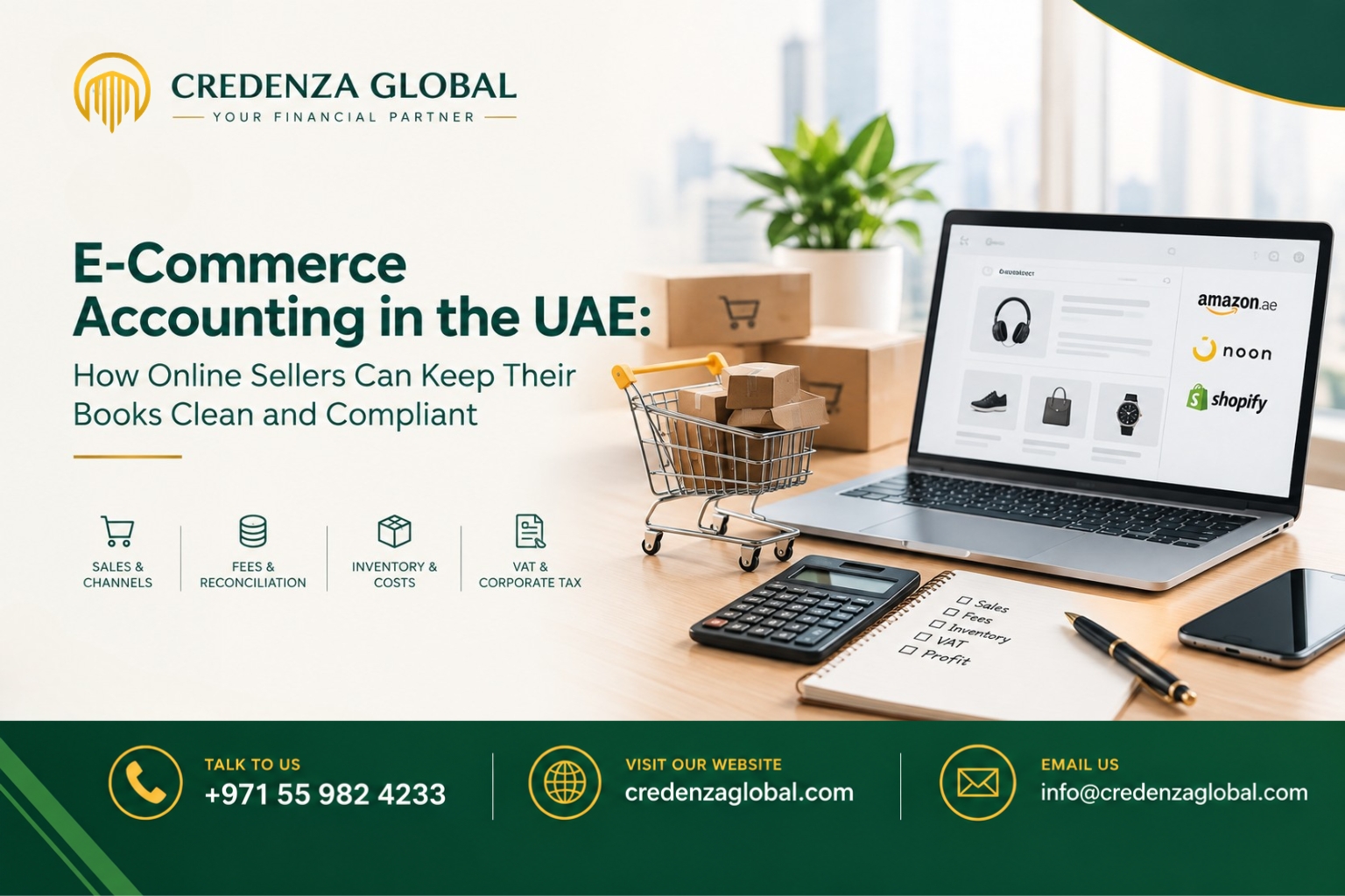 E-Commerce Accounting in the UAE: How Online Sellers Can Keep Their Books Clean and Compliant